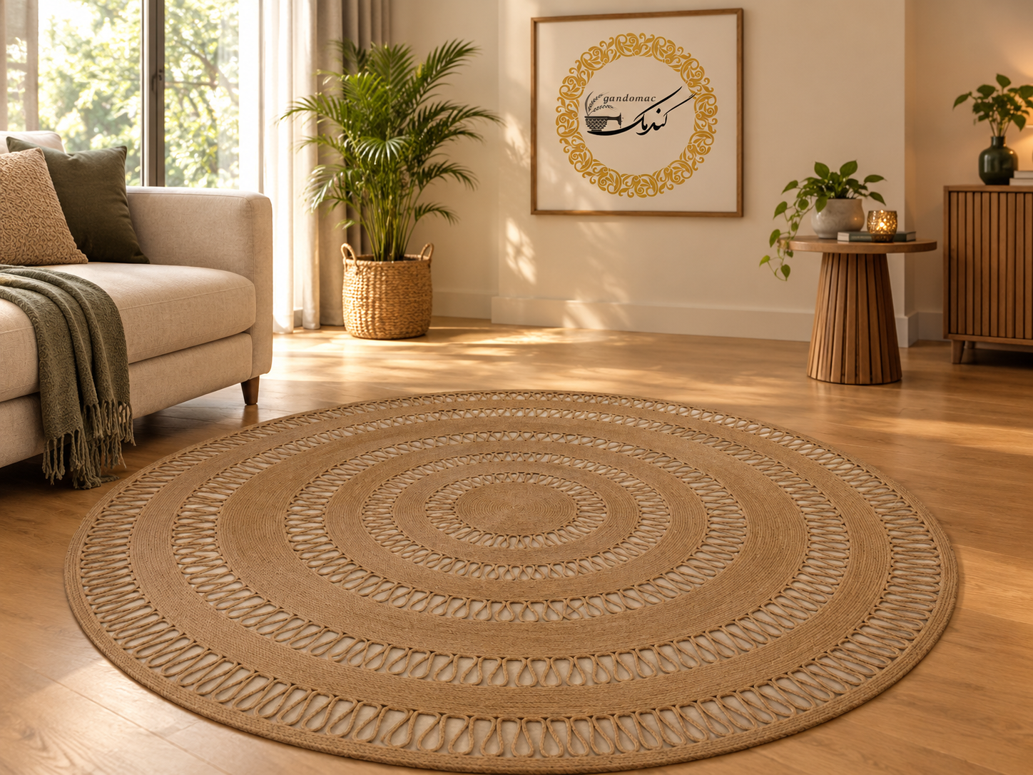 فرشینه کنف و قیطان مدل ستاره مدل پُرچین