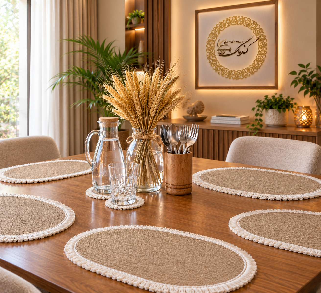 زیربشقابی و رومیزی بیضی ریشه دار(۲۳ در ۴۰)