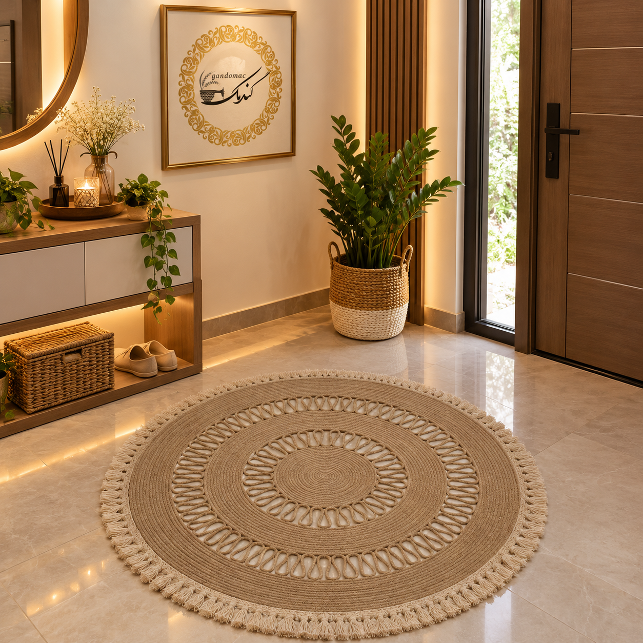 فرشینه کنف و قیطان مدل ستاره مدل دوچین