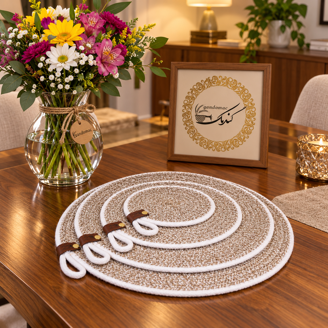 زیربشقابی قیطان ساده گندمک